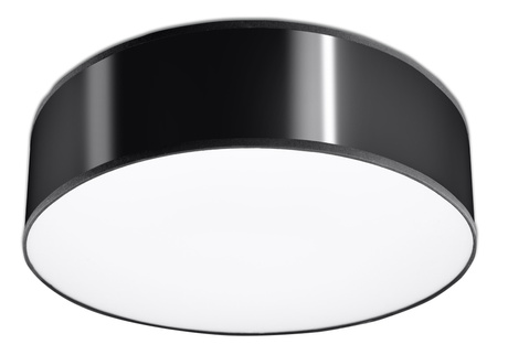 Plafonieră ARENA 35 BLACK + 2x bec LED E27 4000K Cold 7.5W 650lm