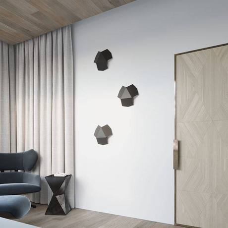 Lampă de perete TRE negru + 2x bec LED G9 3000K Warm 4.5W 510lm