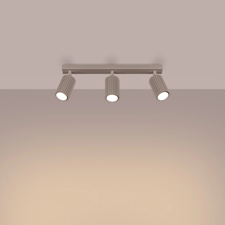 Plafonieră KARBON 3L taupe