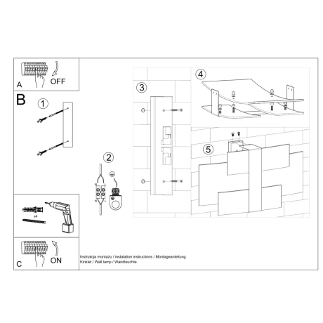 Lampă de perete CELIA crom