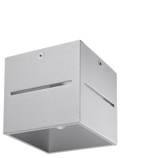 Plafonieră LOBO gri + 1x bec LED G9 3000K Warm 4.5W 510lm