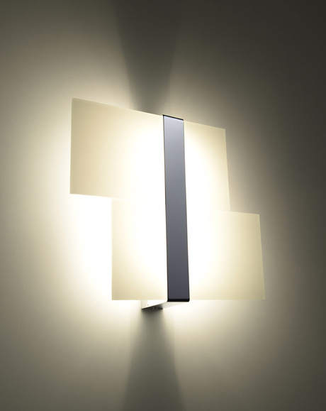 Lampă de perete cromată MASSIMO + 2x bec LED G9 3000K Warm 4.5W 510lm