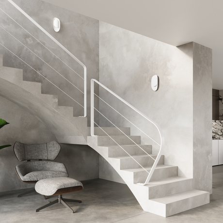 TEAR lampă de perete alb + 1x bec LED G9 4000K rece 4,5W 530lm