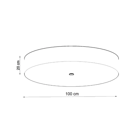 Plafonieră SKALA 100 alb