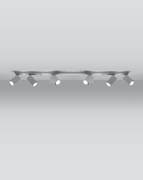 MERIDA 6L lampă de tavan albă + 6x GU-10 3000K cald 7W 620lm bec LED