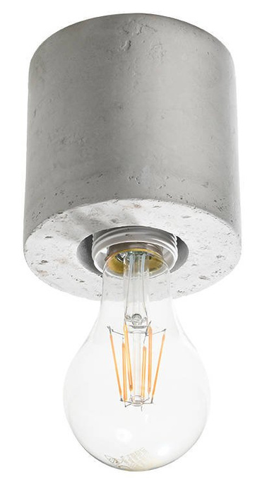 SALGADO lampă de plafon din beton + 1x bec LED E27 3000K Warm 7.5W 620lm