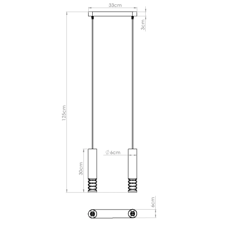 Lampă suspendată LAMI 2 alb