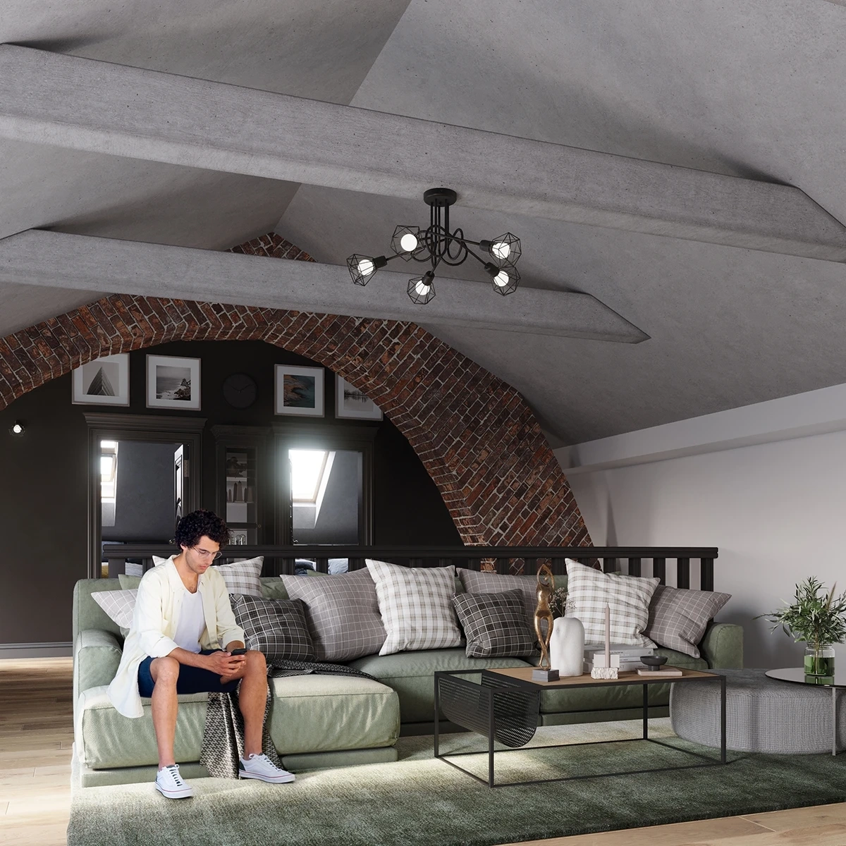 Lampă de perete ARTEMIS 1S negru