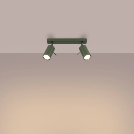 Plafonieră RING 2 verde măsliniu