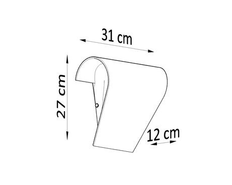 CLINO 2 lampă de perete + 2x bec LED E27 4000K rece 7.5W 650lm
