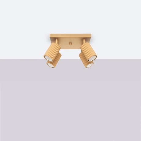 Plafonieră KARBON 4 auriu