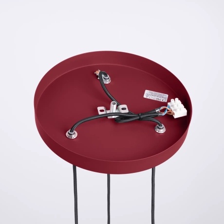 Lampă suspendată HALO 3P burgundy