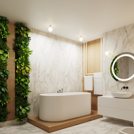 Aplica de perete HALO alba IP44