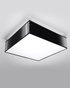 Plafonieră HORUS 35 BLACK + 2 becuri LED E27 4000K Cold 7.5W 650lm