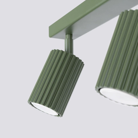 Plafonieră KARBON 3L verde măsliniu