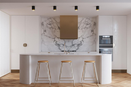 Plafonieră NESI negru + 1x bec LED GU-10 3000K Warm 7W 510lm