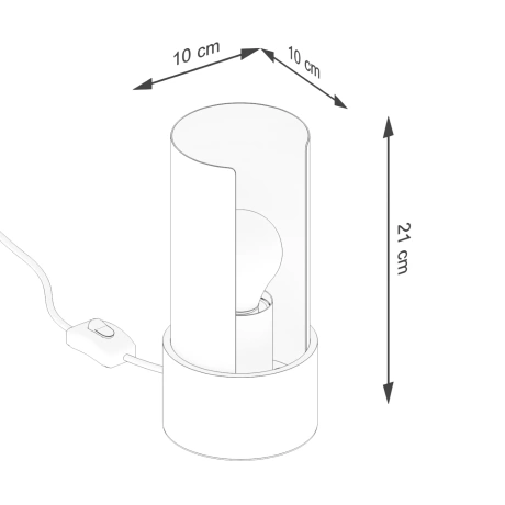 Lampă de masă FLASH alb