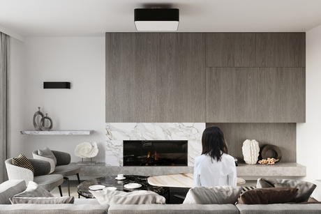 Plafonieră LOKKO 45 negru + 5x bec LED E27 3000K Warm 7.5W 620lm