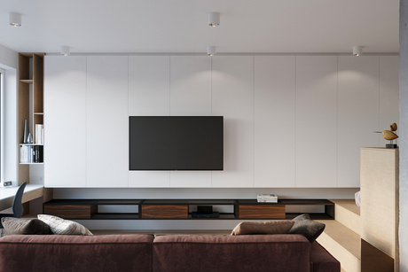 Plafonieră TIUBE alb + 1x bec LED GU10 AR111 3000K cald 12W 800lm