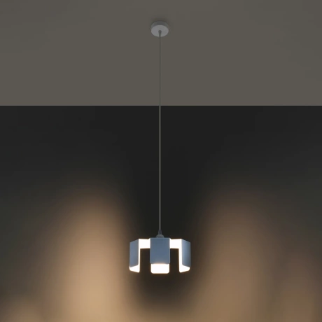 Lampă suspendată TULIP alb