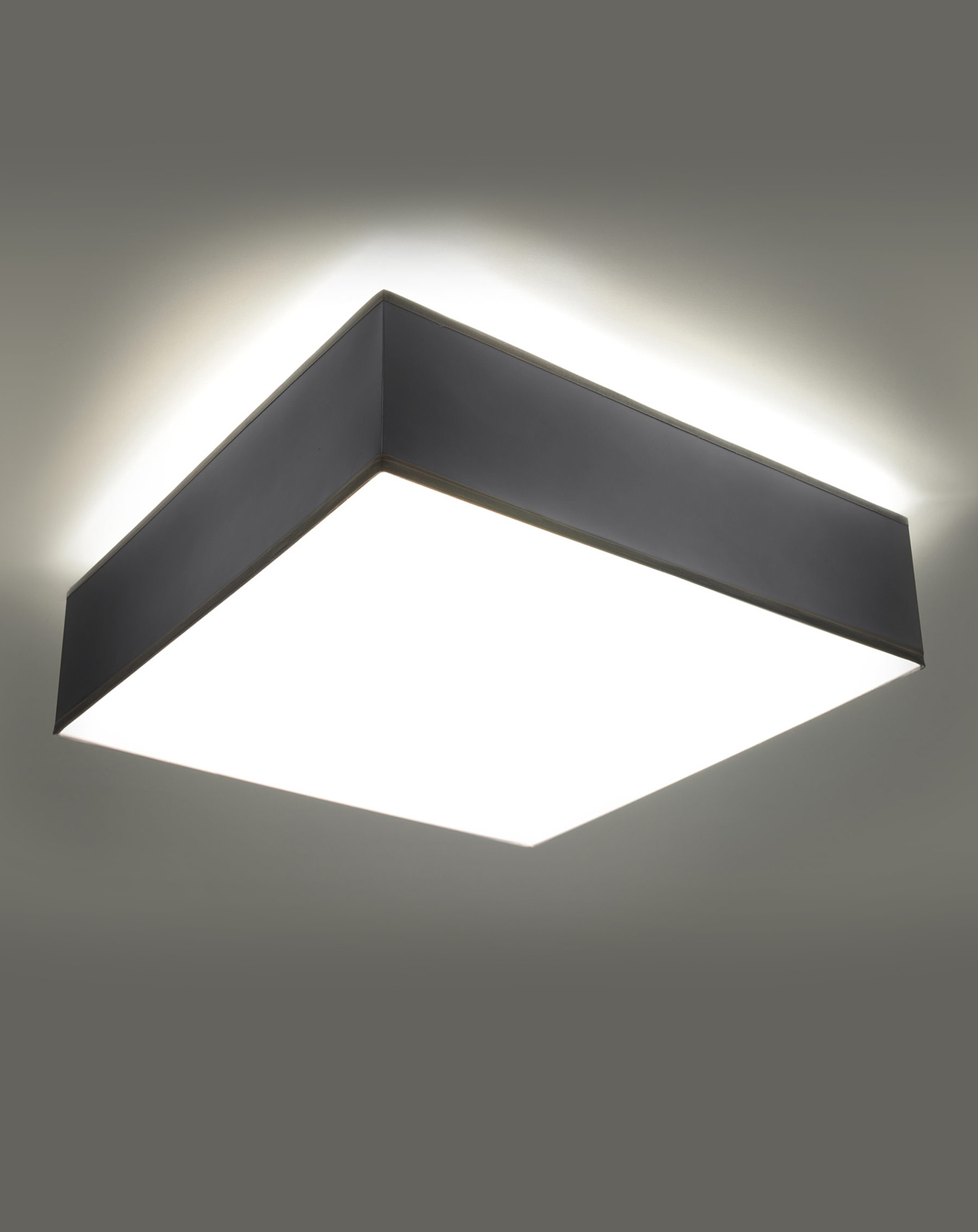 Plafonieră HORUS 35 Grey + 2x bec LED E27 3000K Warm 7.5W 620lm