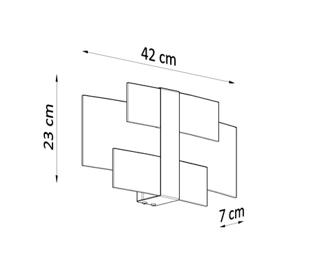 CELIA lampă de perete alb + 2x bec LED G9 4000K rece 4.5W 530lm