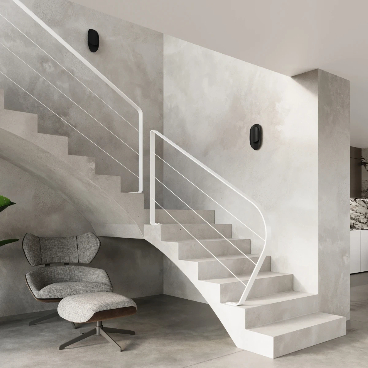 Lampă de perete TEAR negru