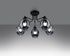 Candelabru FILLAN 5 negru + 5x bec LED E27 4000K rece 7,5W 690lm