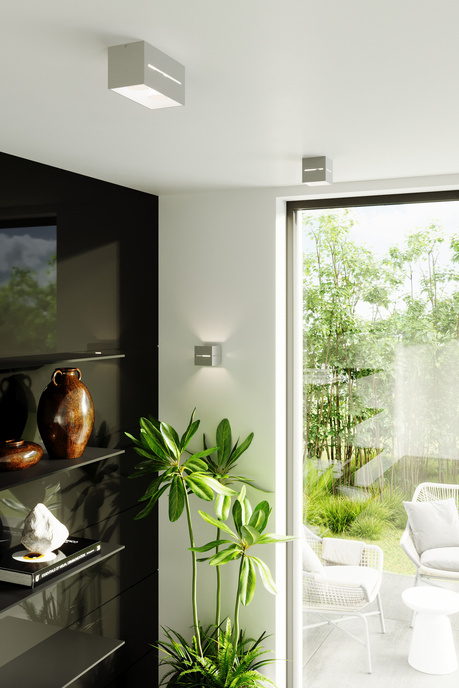 Plafonieră LOBO MAXI gri + 2x bec LED G9 3000K Warm 4.5W 510lm