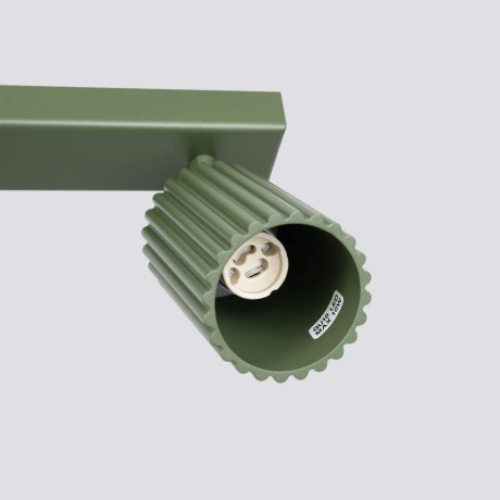 Plafonieră KARBON 3L verde măsliniu