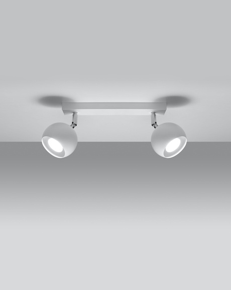 Plafonieră OCULARE 2 alb + 2x bec LED GU-10 4000K rece 7W 630lm