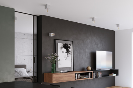 ARIZ lampă de perete din beton + bec LED E27 4000K rece 7,5W 650lm 1x