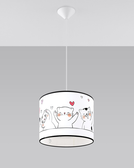 Lampă suspendată CAT 30 + 1x bec LED E27 3000K Warm 7.5W 620lm