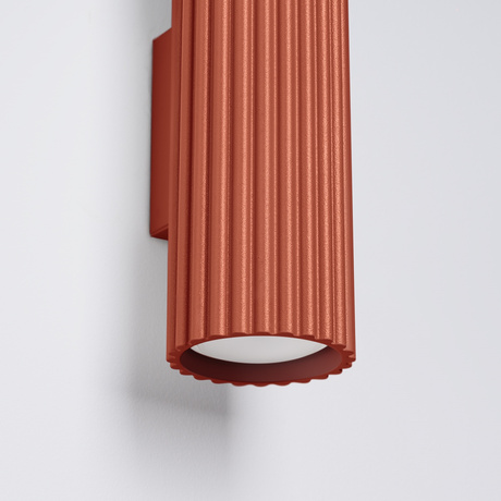 Lampă de perete KARBON 30 roșu ocru