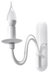 MINERWA lampă de perete alb + 1x bec LED E14 4000K rece 7.5W 650lm