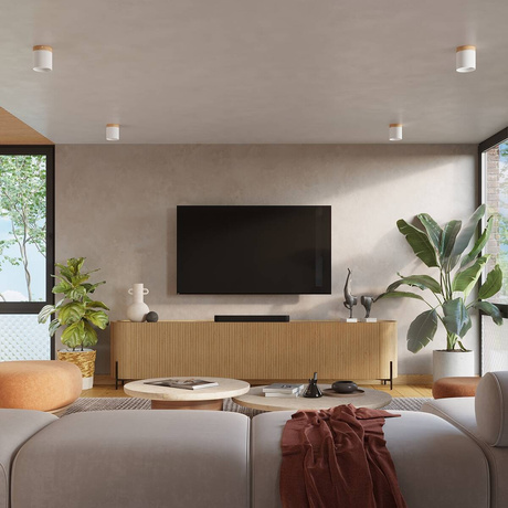 RIF lampă de tavan alb + 1x bec LED GU-10 4000K rece 7W 530lm