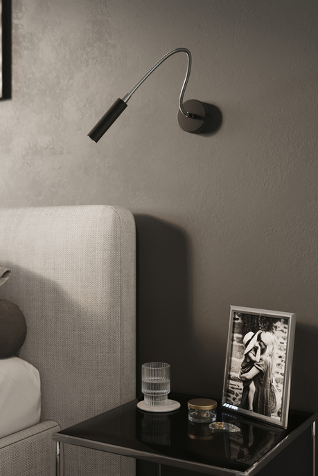 Lampă de perete AXIL negru + 1x bec LED G9 3000K Warm 4.5W 510lm