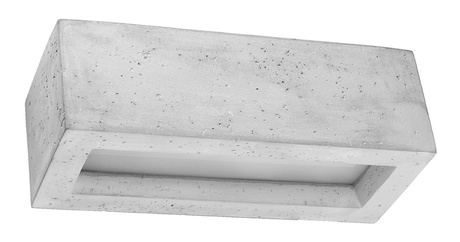 VEGA 30 lampă de perete din beton + 1x bec LED E27 3000K Warm 7.5W 620lm
