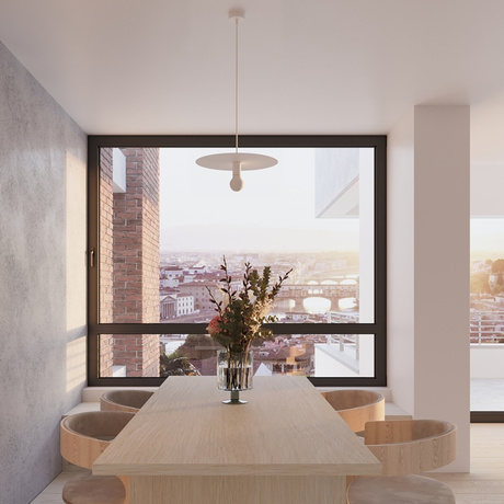 Lampă suspendată FLAVIO alb + 1x bec LED E27 4000K rece 7,5W 650lm