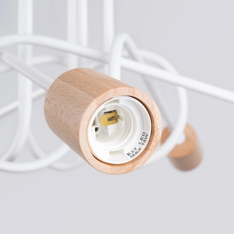 Candelabru EMBER 5 alb