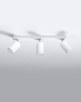 Plafonieră RING 3L alb + 3x bec LED GU-10 3000K cald 7W 620lm