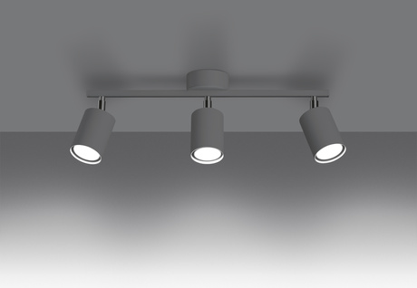 Plafonieră LEMMI 3 alb + 3x bec LED GU-10 4000K rece 7W 530lm