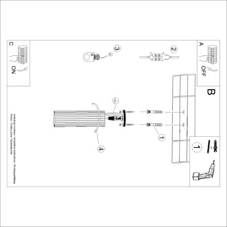 Plafonieră KARBON 20 alb