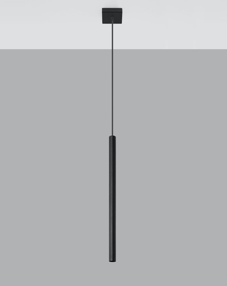 PASTELO 1 lampă suspendată neagră + 1x bec LED G9 4000K Cold 4,5W 530lm