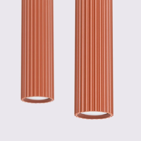 Lampă suspendată KARBON 2 roșu ocru