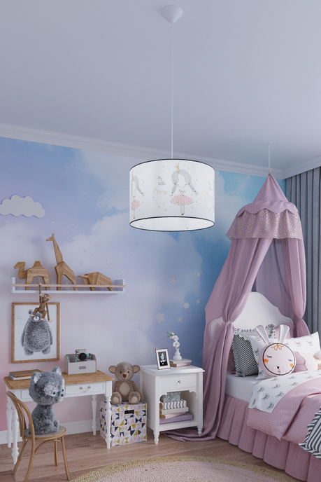 PRINCESS 40 lampă suspendată + 1x bec LED E27 4000K rece 7,5W 650lm