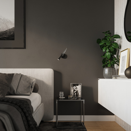 Lampă de perete AXIL negru + 1x bec LED G9 3000K Warm 4.5W 510lm