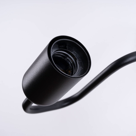 VECTOR lampă de perete negru + 1X bec LED E27 3000K 7W 760lm