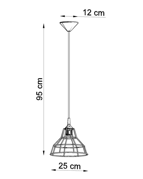 ANATA lampă suspendată alb + 1x bec LED E27 4000K rece 7,5W 650lm