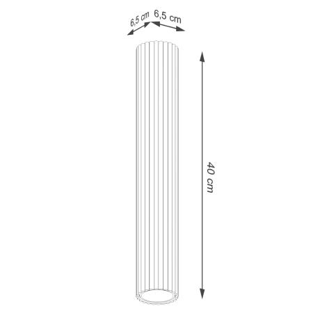 Plafonieră KARBON 40 alb